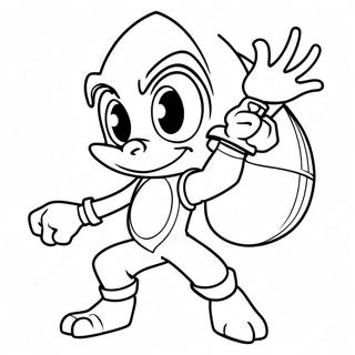 Espio In Action Coloring Page 47504-39517