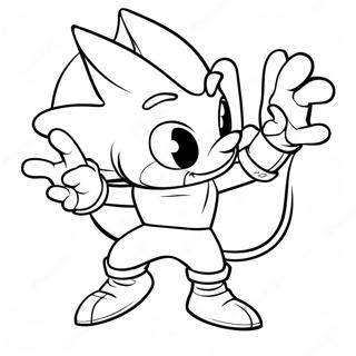 Espio In Action Coloring Page 47504-39518