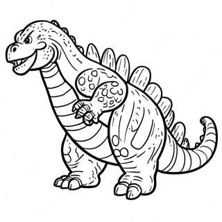 Realistic Godzilla Coloring Page 47513-39523