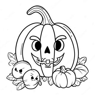 Spooky Samhain Pumpkin Coloring Page 47524-39537