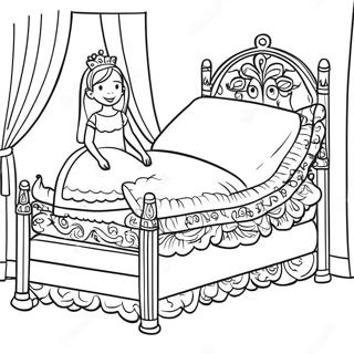 Princess And The Pea Coloring Pages