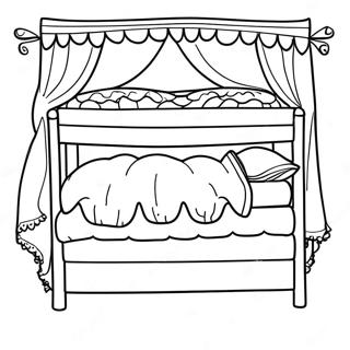 Princess And The Pea Coloring Page 47564-39555