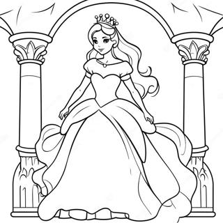 Elegant Princess In A Tower Coloring Page 47565-39558