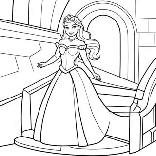 Elegant Princess In A Tower Coloring Page 47565-39559