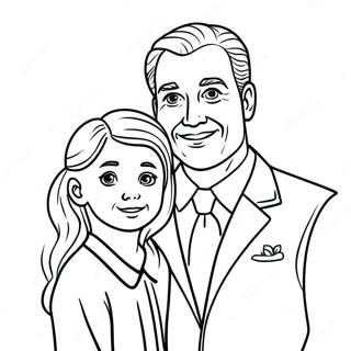 Daddy And Daughter Coloring Page 47574-39562