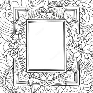 Picture Frame Coloring Pages