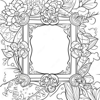 Decorative Picture Frame Coloring Page 47585-39573