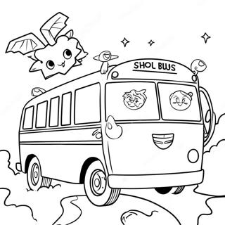 Magic School Bus Coloring Page 4761-3827