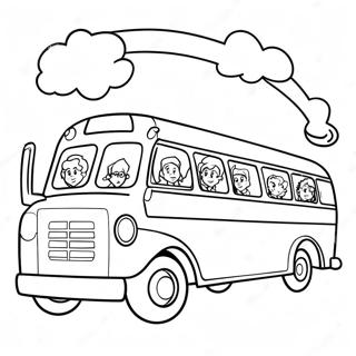 Magic School Bus Coloring Page 4761-3828