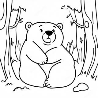 Hibernating Bears Coloring Page 47664-39630