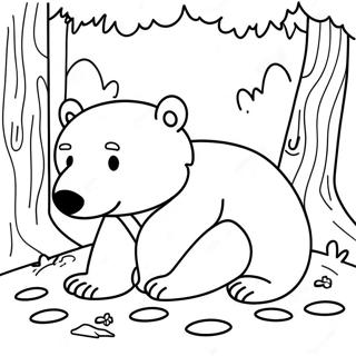 Hibernating Bears Coloring Page 47664-39631