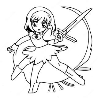 Sailor Saturn In Action Coloring Page 47675-39649