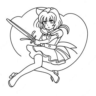 Sailor Saturn In Action Coloring Page 47675-39650