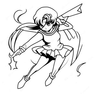 Sailor Saturn In Action Coloring Page 47675-39651