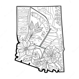 Indiana State Outline Coloring Page 47684-39646