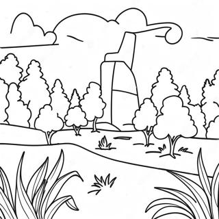 Colorful Indiana Landscape Coloring Page 47685-39672