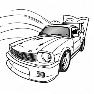 Need For Speed Drift Car Coloring Page 47695-39660