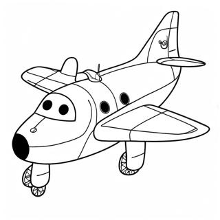 Jay Jay The Jet Plane Coloring Page 47704-39663