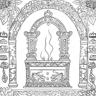 Golden Altar Of Incense Coloring Page 47725-39686