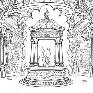 Golden Altar Of Incense Coloring Page 47725-39688