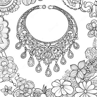 Necklace Coloring Page 47734-39690