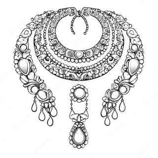 Necklace Coloring Page 47734-39691