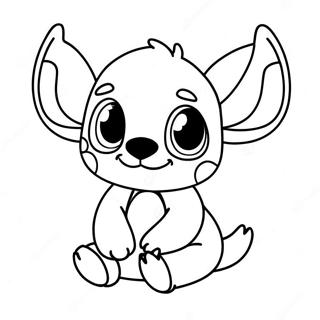 Cute Baby Stitch Coloring Page 47744-39694