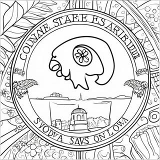 Iowa State Coloring Pages