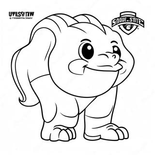 Iowa State Cyclones Mascot Coloring Page 47775-39727