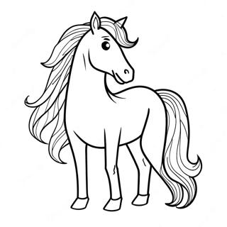 Beautiful Horse Coloring Page 47814-39754