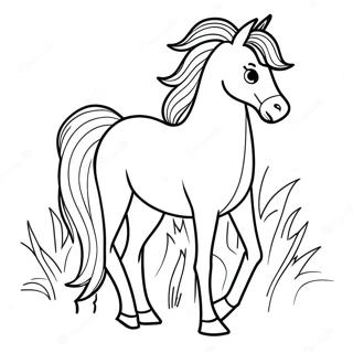 Beautiful Horse Coloring Page 47814-39755