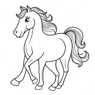 Beautiful Horse Coloring Page 47814-39756