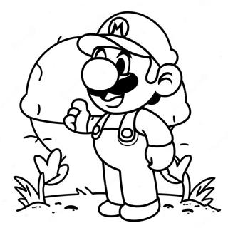 Super Mario Bros Movie Coloring Page 4781-3844