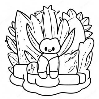 Cute Succulent Garden Coloring Page 47845-39796