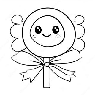 Adorable Kawaii Lollipop Coloring Page 47905-39829