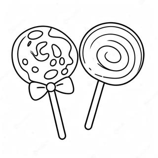 Adorable Kawaii Lollipop Coloring Page 47905-39832