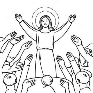 Worship Coloring Page 47914-39834