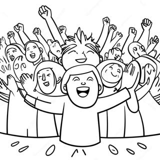 Joyful Worship Scene Coloring Page 47915-39837