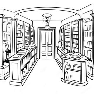 Library Coloring Page 4791-3850