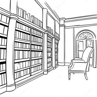 Library Coloring Page 4791-3852