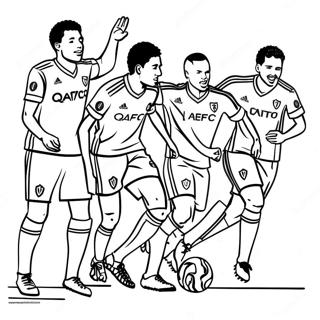 Lafc Players In Action Coloring Page 47935-39854