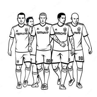 Lafc Players In Action Coloring Page 47935-39855