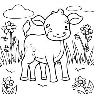 Calf Coloring Pages