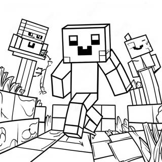 Minecraft Addition And Subtraction Coloring Page 47955-39870