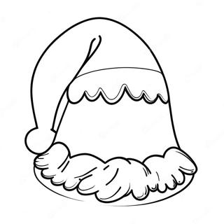 Santa Hat Coloring Pages