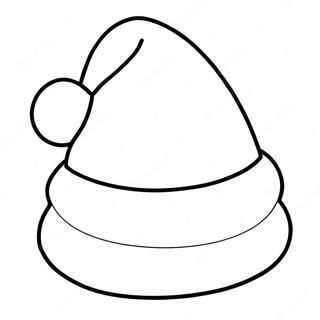 Santa Hat Coloring Page 47964-39874