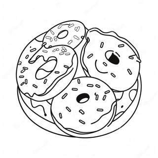 Donuts With Dad Coloring Page 47974-39884