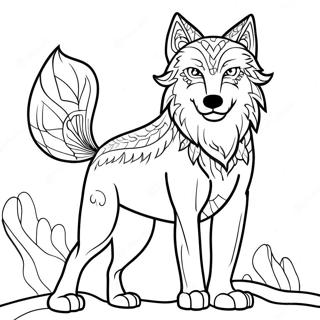 Wolf Mythical Creatures Coloring Page 48004-39911