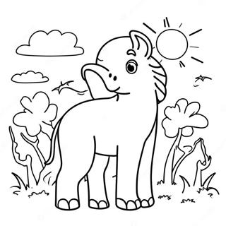 God Made The Animals Coloring Page 48014-39918