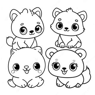 Cute Baby Animals Coloring Page 48015-39914